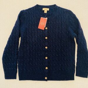 Appleseed's Blue Cable Knit Cardigan Sweater
